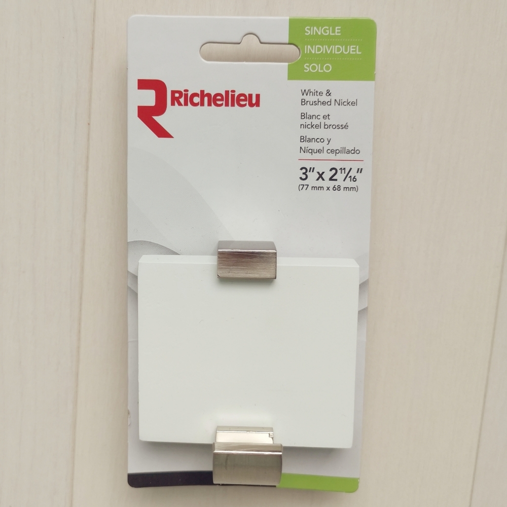 wall hook wood&nickel new